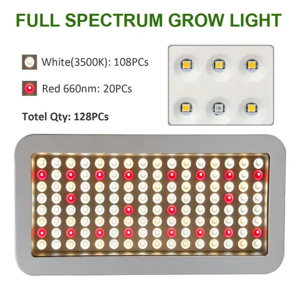 Panel Luz Led 3000w Greensindoor Temporizador 8h, 12h, 16h Y 20h - Imagen 2