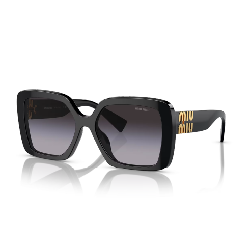 Lentes Cuadrados Negros Miu Miu 10YS 1AB5D1