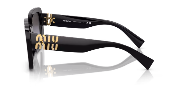 Lentes Cuadrados Negros Miu Miu 10YS 1AB5D1 - Imagen 4