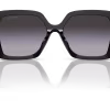 Lentes Cuadrados Negros Miu Miu 10YS 1AB5D1 - Imagen 3