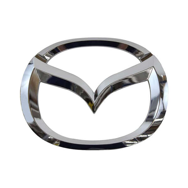 emblema Mazda 3 frontal parrilla logo Mazda 3 frontal 14.2x11.2 cm repuesto emblema Mazda 3 parrilla delantera emblema Mazda 3 frontal cromado logo Mazda 3 parrilla delantera repuesto